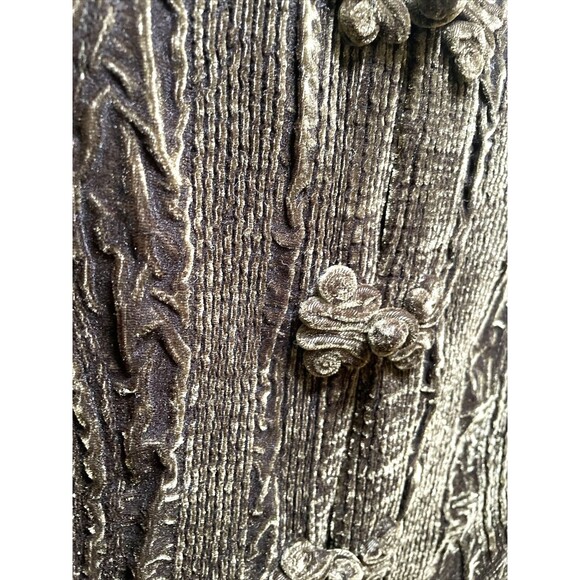 Tally Ho Green Velvet Jacket 2XL Textured Fairy Grunge Witchy Whimsigoth Boho - Picture 3 of 9